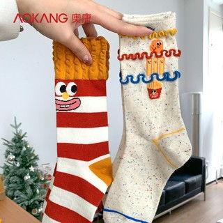 袜子女款冬季网红地摊,袜子女款网红地摊，时尚保暖两不误